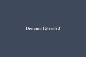Deneme Yazısı 3
